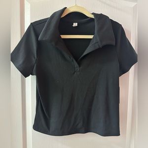 BP Ribbed Polo Shirt NWT XL BLACK